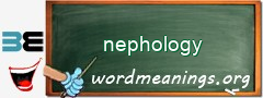 WordMeaning blackboard for nephology